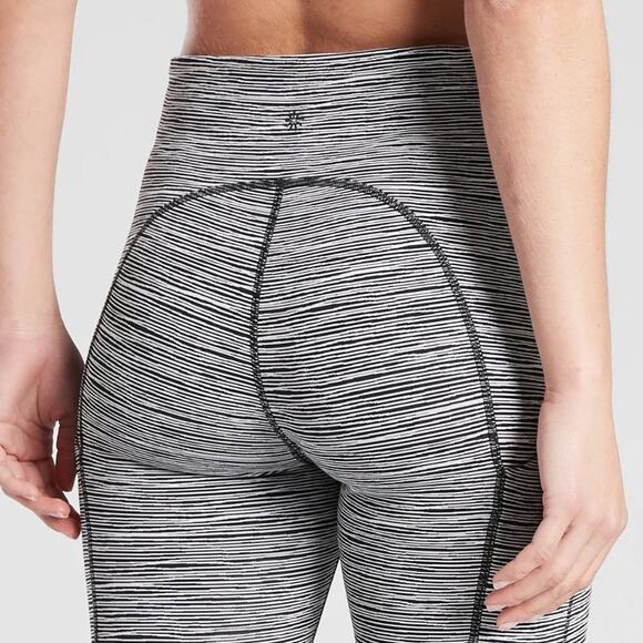 Athleta Ultimate High Rise Legging Black White - Picture 3 of 10